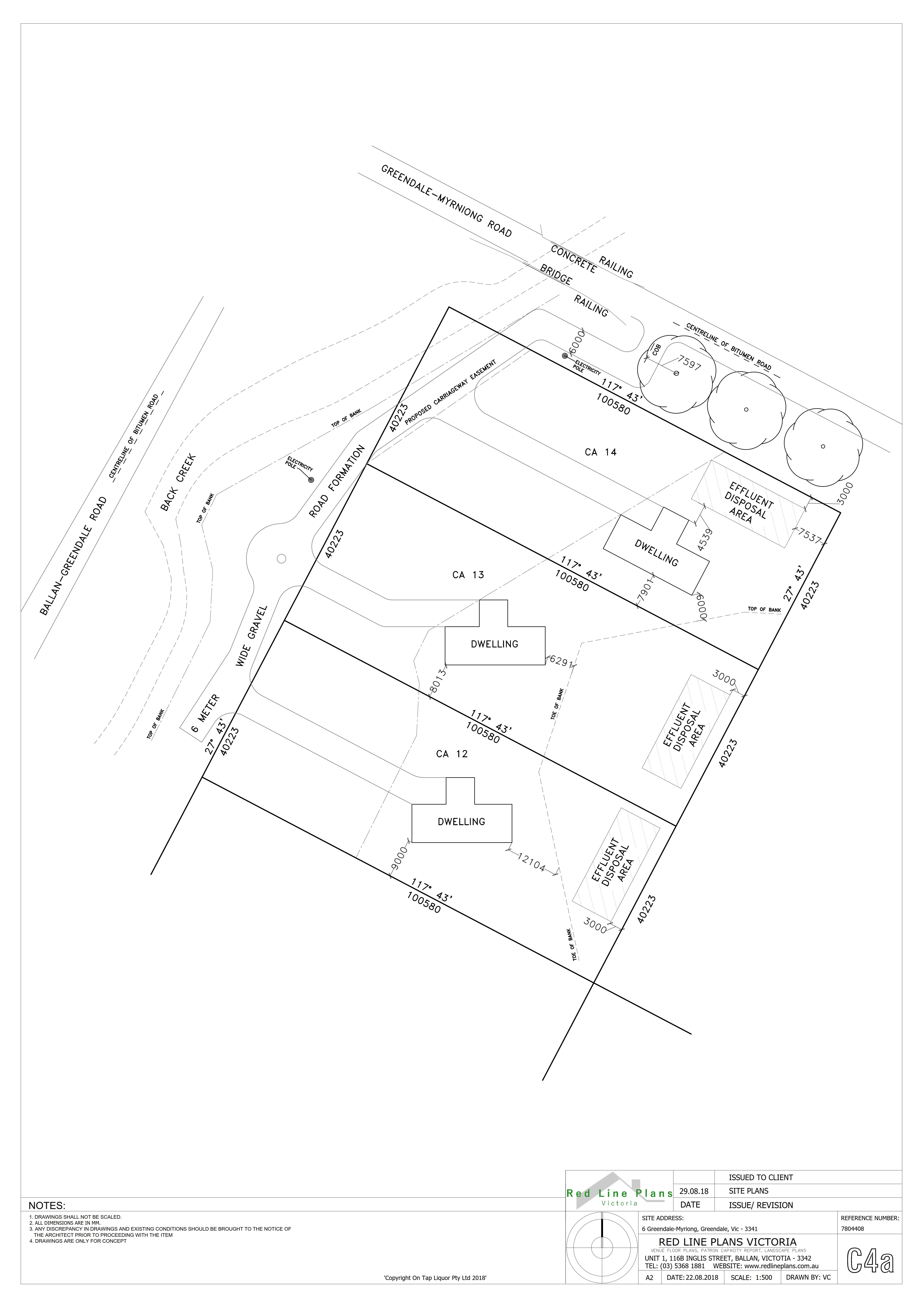 1 Greendale-Myrniong Road Greendale - 3 Lot Subdivision and Associated Dwellings