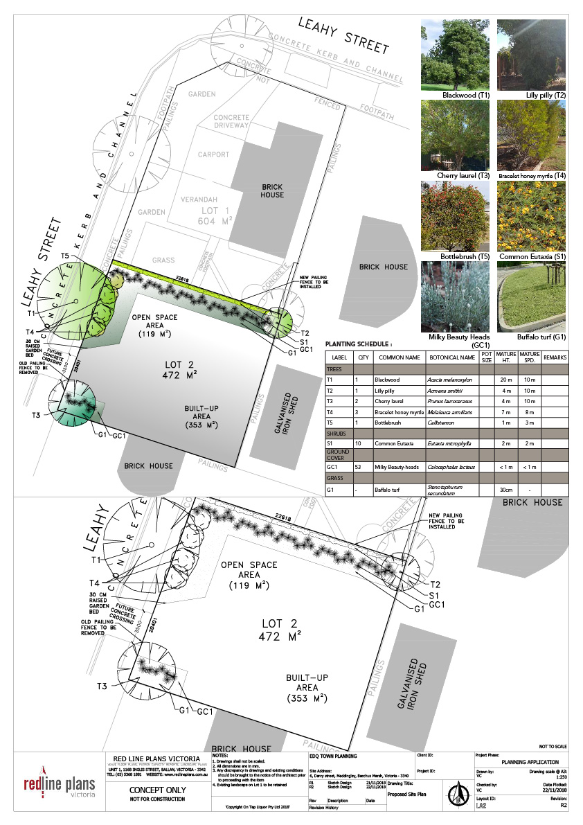 1 6 Darcy Street, Maddingley - Landscape Plan