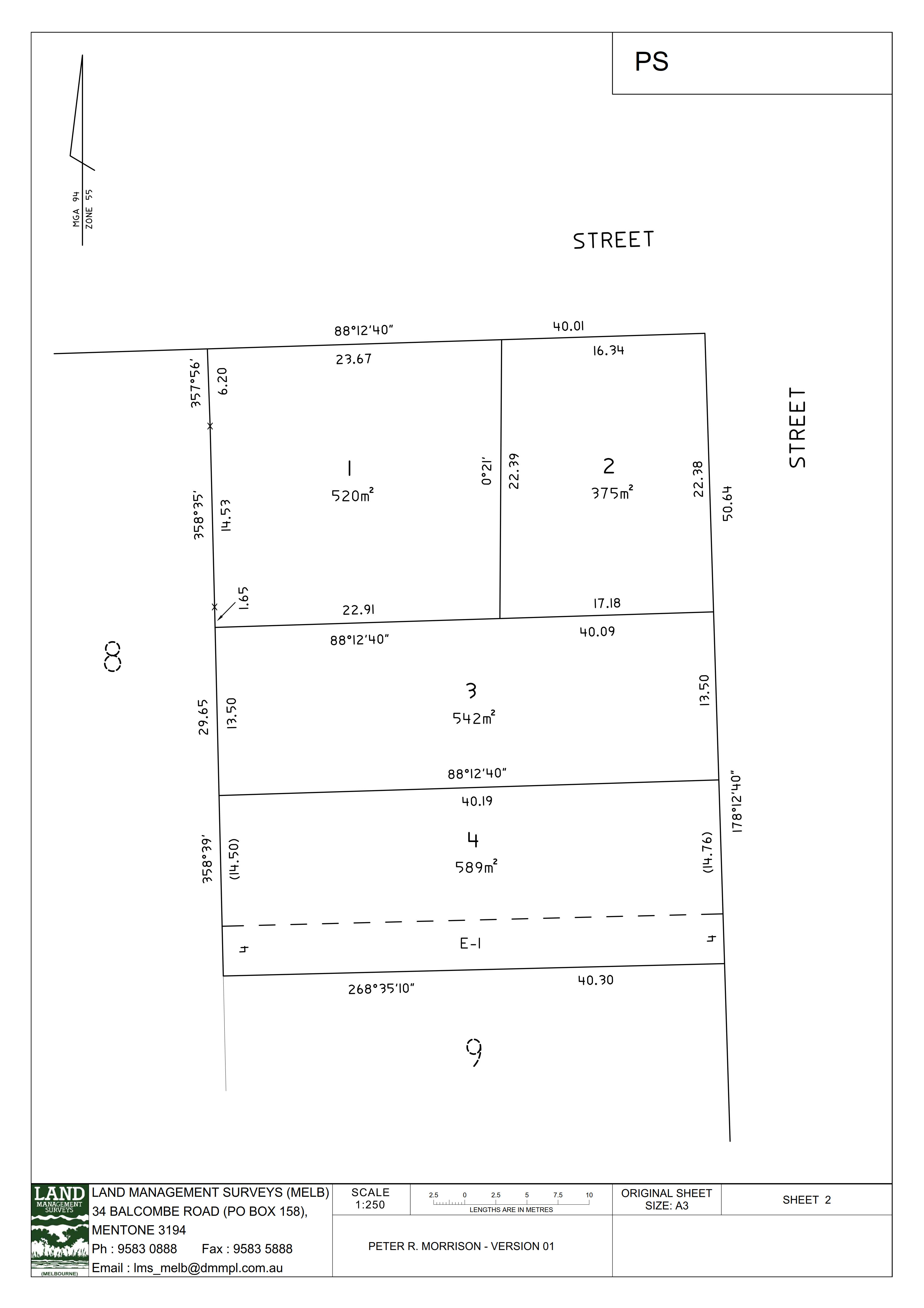 1 4 Lot Subdivision - Ballan